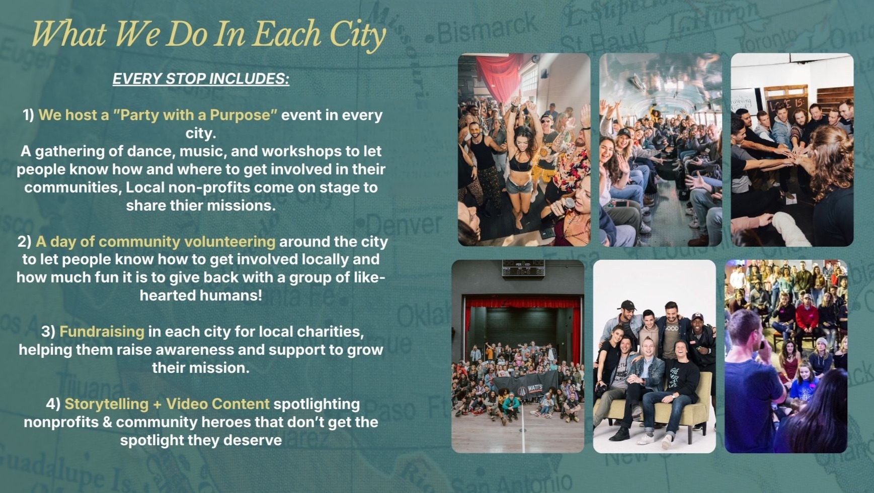 Large crowd at a Traveling Good party